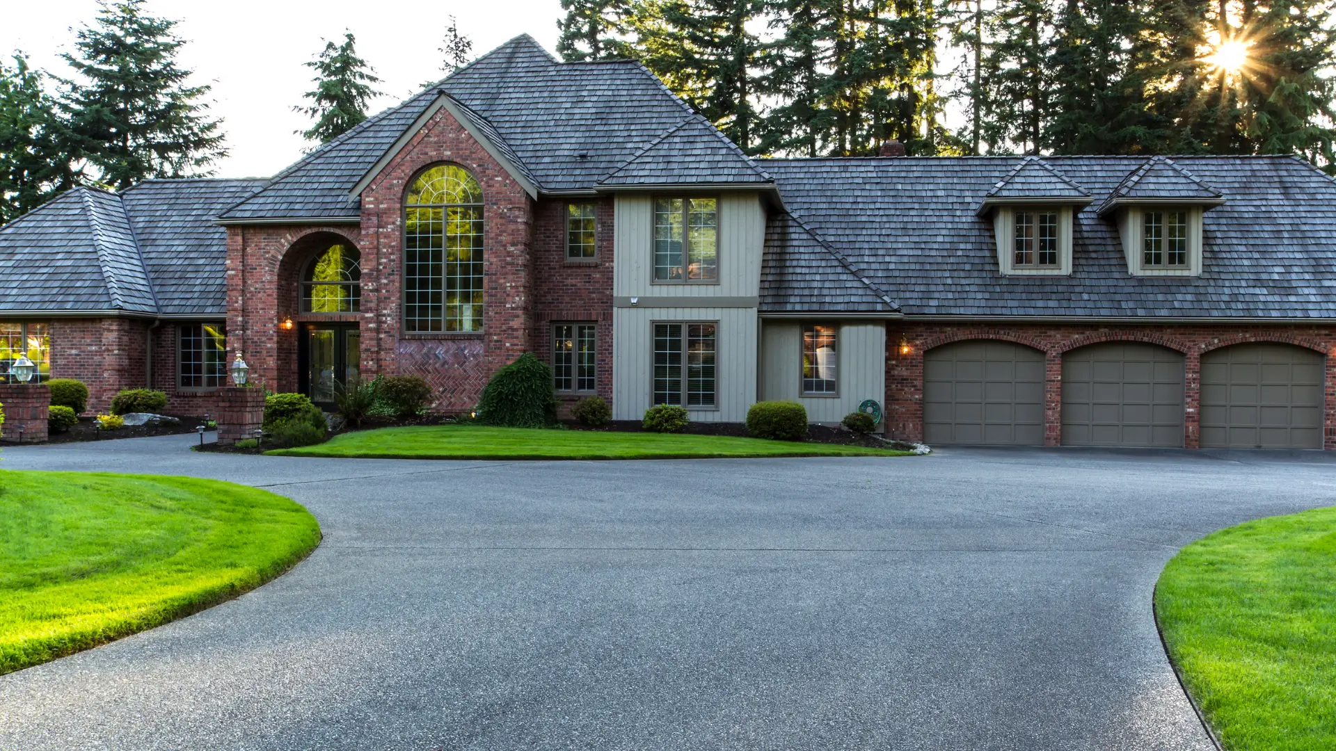 Driveway landscaping Metrowest, MA.